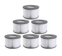 Mscomft Whirlpoal Lot de 4 Cartouches filtrantes de Rechange pour Piscine Gonflable pour Whirlpoal (6 pièces)