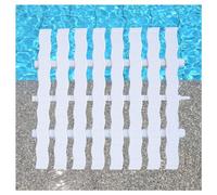 MSHGSKU Bande de recouvrement résistante pour caniveaux de Piscine, Grille de caniveau modulable pour Une Utilisation intérieure/extérieure, Lot de 10 grilles de trop-Plein de 30 x 100 cm, idéales p