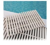 MSHGSKU Grille de Drainage de Piscine en PVC Durable - Caniveau intérieur/extérieur modulable pour Une Gestion Efficace des débordements et Un contrôle Optimal de l'eau