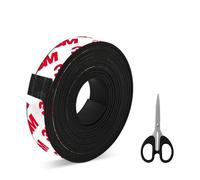 MSIHEY Bande Magnétique Autocollante Bande Magnétique Autocollante | Forte avec Adhésif 3M extra Puissant Ciseaux inclus Autocollantes pour Aimants, Organiser, Présenter 1.5CM x 1.5MM（2 m）