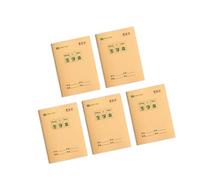 Msioytog 5 pièces cahiers d ' écriture quadrillés/lignés 4, 92x6, 89 pouces cahiers de devoirs portables 16 feuilles chacun pour les étudiants cahier de cadre d ' écriture manuscrite