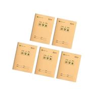 Msioytog 5 pièces cahiers d ' écriture quadrillés/lignés 4, 92x6, 89 pouces cahiers de devoirs portables 16 feuilles chacun pour les étudiants cahier de cadre d ' écriture manuscrite