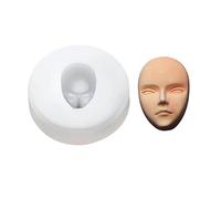 Msioytog Moule 3D en Argile Douce pour Visage de bébé, en Silicone, pour poupées, Outils de décoration de gâteaux, Chocolat, Bonbons, décoration de gâteaux, Savon en Argile