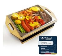 MsisieIve Plaque de maintien au chaud pour barbecue, plaque chauffante pour barbecue