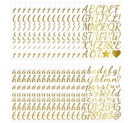 Msiud Stickers Lettres Dorées, Alphabet Vinyle Paillettes RéSistant Aux IntempéRies Pour Scrapbooking Cartes Bricolage Personnalisation Bouteilles Cahiers IntéRieur Et ExtéRieur