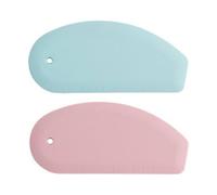 Mskidand Grattoir à Bol en Silicone Flexible à Bord Incurvé de Qualité Alimentaire, Grattoir à Pâte Résistant à la Chaleur pour Poêle de Cuisine