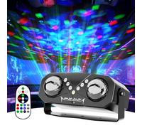 Mslitely - Un projecteur polyvalent avec deux options d'éclairage RGB, éclairage LED et éclairage DJ, idéal pour les réunions de famille, les fêtes et autres événements.