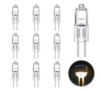 MSMXCS 10 Pieces Halogen Lamp Bulbs G6.35 Halogen Lamp 50W 12V 900lm 2800K Dimmable Light Bulbs Door Lamp - GY6.35 Bi-pin Pen T3 for Chandelier Landscape Lighting Office Camping Cars Warm White