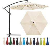 MSNCS Auvent de Remplacement pour Parasol 2m/2,7m/3m, 6 Baleines/8 Baleines Toile de Rechange pour Parasol Déporté, Housse de Rechange pour Parasol de Jardin Terrasse Plage