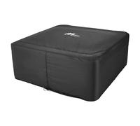 MSpa Buckle Housse de protection thermique en taffetas de polyester imperméable pour spa Oslo avec corde de serrage et système de boucle, gris anthracite