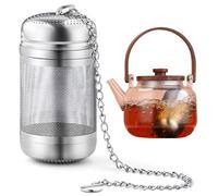 MsTeco Infuseur Thé Filtre a The Inox Infuseur Boule à thé | Filtre à thé Maille Extra Fine 304 Boules à thé en Acier Inoxydable Sachet de thé Réutilisable pour Vrac Épices Herbes Café