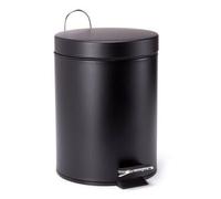 MSV 100266 poubelle 5 L Rond Acier inoxydable Noir