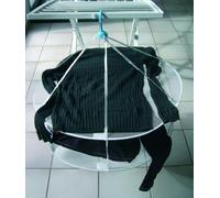 MSV 130042 Etendoir pour Pull 2 Niveaux Térylène Blanc/Bleu