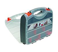 MSV 130107 Organiseur Double Face Polypropylène Noir/Orange/Transparent 38 x 29 x 8 cm