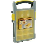 MSV 130110 Organiseur Polypropylène Noir/Orange/Transparent 20 x 32 x 5 cm