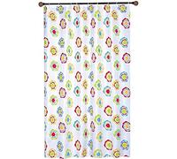 MSV 140123 Rideau de Douche Polyester + Plastique Multicolore 180 x 200 x 0,1 cm - 12 anneaux inclus