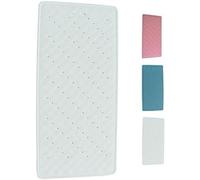 MSV 140202 Tapis Fond de Bain Caoutchouc + Carbonate de Calcium Blanc 75 x 35 x 0,1 cm