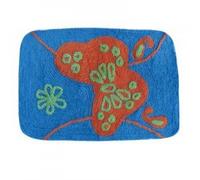 MSV 140504 Tapis Coton Motif Papillon 60 x 40 x 0,1 cm