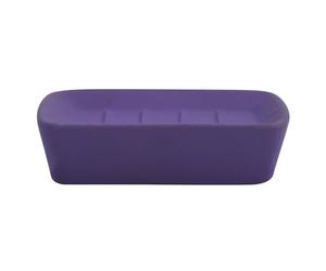 MSV 140929 Haïti Porte Savon Céramique Violet 2665C 11,8 x 8 x 3 cm