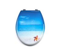 MSV 141255 Abattant WC Paradis en MDF, Acier Inoxydable, Multicolore, 30 x 20 x 15 cm