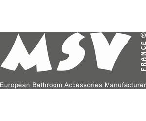 MSV 3700703954293, brosse WC et support, chrome, 180 mm, 180 mm, 720 mm