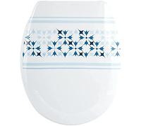 MSV Abattant WC Blanc/Bleu, 45,5 x 37 x 5 cm, 29 unités