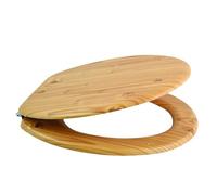 Abattant WC - MDF - Charnières Inox - Décor Pin marron MSV