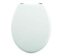 MSV Abattant WC MDF Blanc - Charnières Zinc