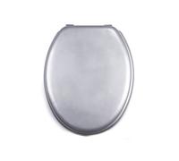 Abattant WC - MDF - Charnières Inox - CLEO - Argent MSV