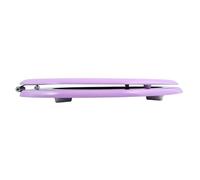 MSV - Abattant WC MDF CLÉO - Charnières INOX - Shiny - Ø 370 x 450 mm - Couleur Rose Clair - Élégance et Confort pour Salle de Bain - Installation et Nettoyage Faciles
