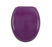 MSV - Abattant WC MDF CLÉO - Charnières INOX - Usage Salle de Bain - 30 x 20 x 15 cm - Violet
