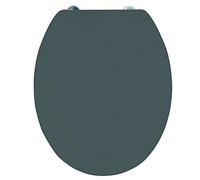 MSV Abattant WC Thermo Dur Gris Anthracite - Charnières Inox