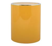 Msv AS KAMAKA Poubelle 6 l Jaune Soleil | Poubelle à bascule, couvercle amovible, 6 L, salle de bain, WC
