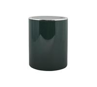 MSV - Bad Serie Aspen Poubelle Salle de Bain - Pédale et Couvercle Basculant - 6 L - Ø18,5 x 26 cm - Vert Foncé Pastel - Compacte et Pratique pour Espaces Restreints