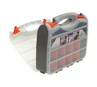 MSV Boite à outils organiseur double Face 32x26cm Transparente