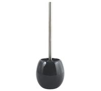 MSV - Brosse de WC Java - Brosse WC - 10 x 39 cm - Gris Foncé - Design Moderne pour Salle de Bain - Manche Ergonomique - Tête Remplaçable pour Nettoyage Efficace