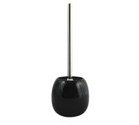 MSV - Brosse de WC Java - Brosse WC - 10 x 39 cm - Noir - Design Moderne pour Salle de Bain - Manche Ergonomique - Tête Remplaçable pour Nettoyage Efficace