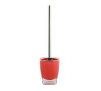MSV Brosse WC avec Support Acrylique & INOX Tahiti Rouge