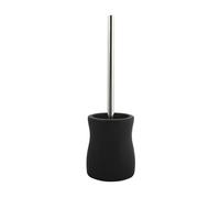 MSV Brosse WC avec Support Céramique Palma Noir