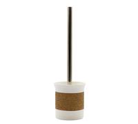 MSV Brosse WC avec Support Polyrésine Syke Blanc