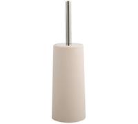 MSV - Brosse de WC - Manche en Acier Inoxydable - Design Compact - Ø36 cm - Couleur Beige - Accessoire Pratique pour Salle de Bain - Stockage Facile - Nettoyage Efficace et Design Élégant