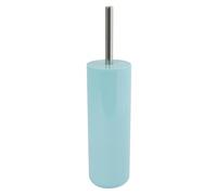 MSV - Brosse WC Porte-Balai Toilette Inagua - Ensemble WC à Poser en Polystyrène - Manche en Acier Inoxydable - Couleur Vert Pastel - Tête de Brosse Échangeable