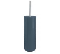 MSV - Brosse WC Porte-Balai Toilette Inagua - Ensemble WC à Poser en Polystyrène - Manche en Acier Inoxydable - Couleur Pétrole - Tête de Brosse Échangeable