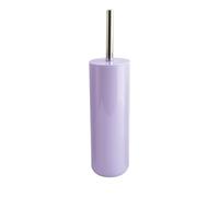 MSV Brosse WC Porte-Balai Toilette Pot à Balai INAGUA - Ensemble WC à Poser en Polystyrène Balayette avec Manche en Acier Inoxydable Lavande