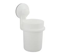 MSV, Crochet Pratique pour Brosse à Dents en Blanc Mat, Idéal pour Organiser Votre Salle de Bain, Design Élégant et Fonctionnel, Taille Standard, Couleur : Blanc Mat