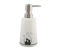 MSV Distributeur de Savon Céramique GATITOS Noir & Blanc