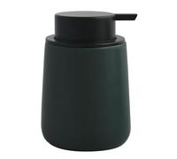 MSV - Distributeur de Savon Céramique - Maonie Vert Foncé Mat - 300 ML - Élégant et Pratique pour Salle de Bain - Idéal Style Contemporain - Ø 75 x 175 mm - Usage Quotidien