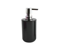 MSV - Distributeur de Savon INAGUA - Compatible avec Accessoires Inagua - Taille Standard - Ø 7 x 18 cm - Couleur Noir - Matériau PS Résistant - Idéal pour Salle de Bain