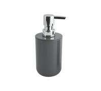 MSV - Distributeur de Savon INAGUA - Compatible avec Accessoires Inagua - Taille Standard - Ø 7 x 18 cm - Couleur Gris Foncé - Matériau PS Résistant - Idéal pour Salle de Bain