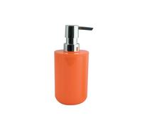 MSV - Distributeur de Savon INAGUA - Compatible avec Accessoires Inagua - Taille Standard - Ø 7 x 18 cm - Couleur Orange - Matériau PS Résistant - Idéal pour Salle de Bain